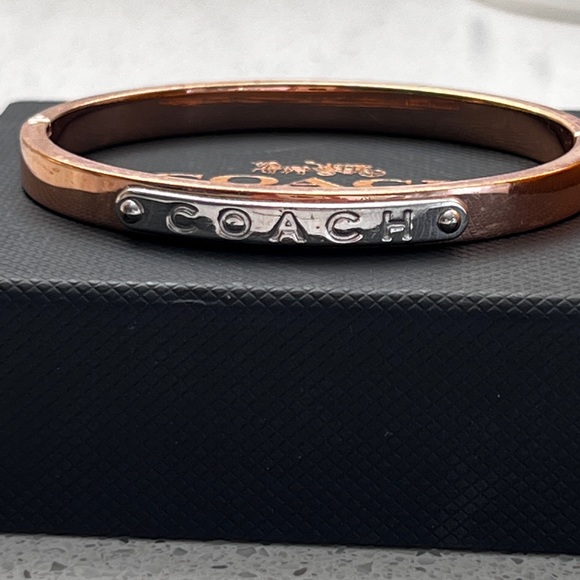 Coach Rose Gold stud earrings and bracelet - Picture 2 of 6